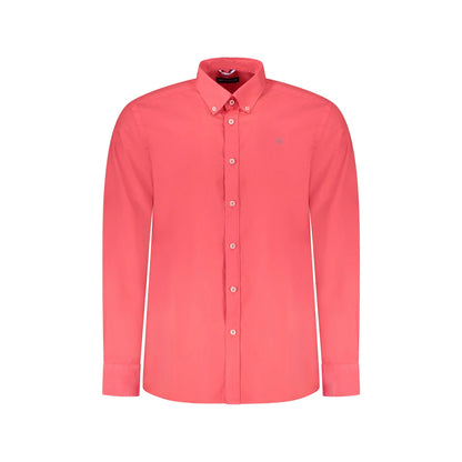 North Sails Camicia Maniche Lunghe Uomo Rossa Ricamo Camicie Rosso - foto prodotto