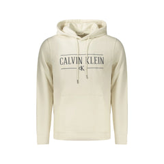 Calvin Klein Felpa Maniche Lunghe Senza Zip Uomo Bianca Ricamo