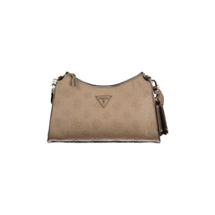 Guess Jeans Women's Crossbody Bag Beige Contrast Details
