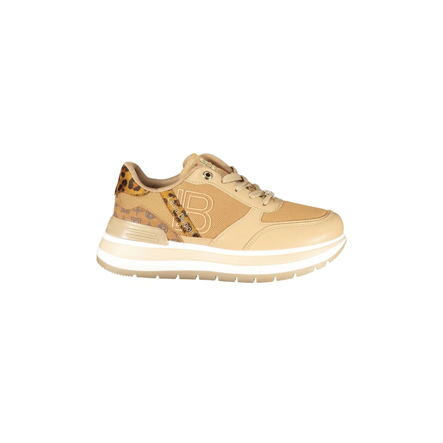 LAURA BIAGIOTTI Sneakers Donna Marroni con Lacci e Logo Marrone - foto prodotto