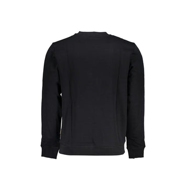 Napapijri Felpa Maniche Lunghe Senza Zip Uomo Nera Stampa Logo Felpe nero - vista 2