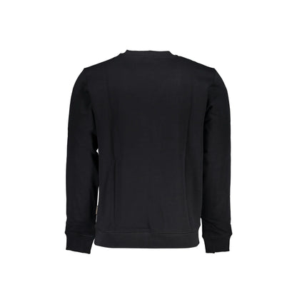 Napapijri Felpa Maniche Lunghe Senza Zip Uomo Nera Stampa Logo Felpe nero - vista 2