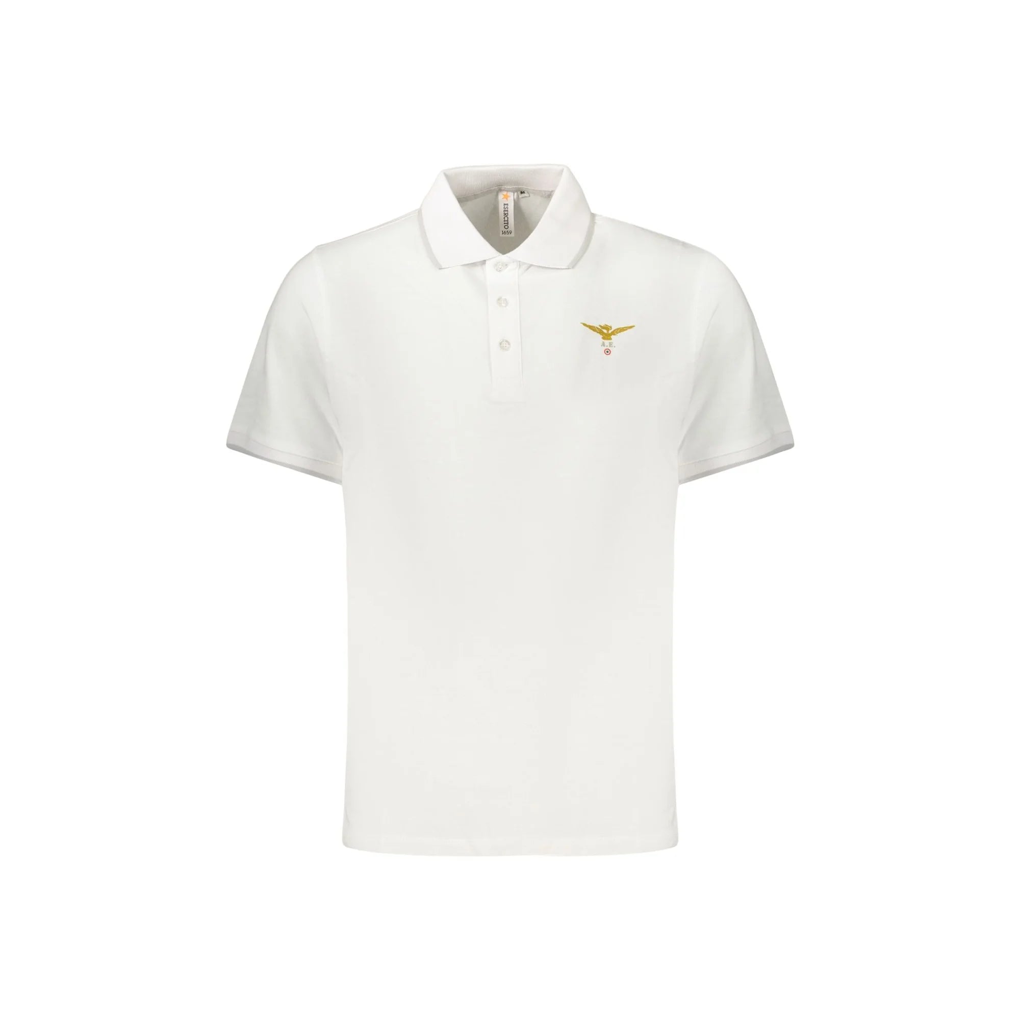 ACCADEMIA MILITARE POLO MANICHE CORTE UOMO BIANCO