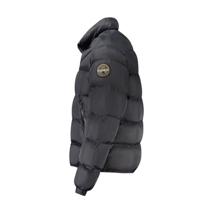 Napapijri Giubbotto Uomo Nero Relaxed Fit con Tasche e Dettagli Logo Giubbotti e Giacche - vista 3