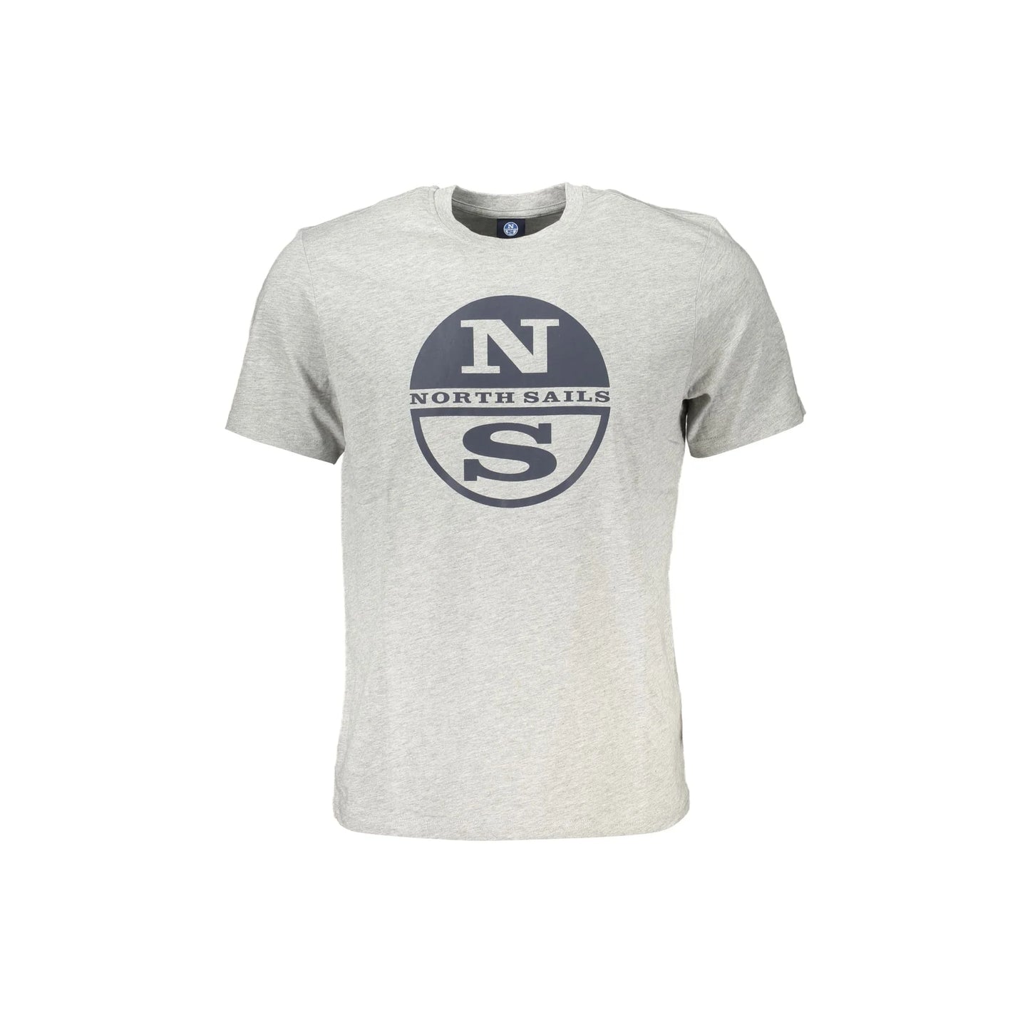 North Sails T-Shirt Maniche Corte Uomo Grigia Stampa Logo Grigio - foto prodotto