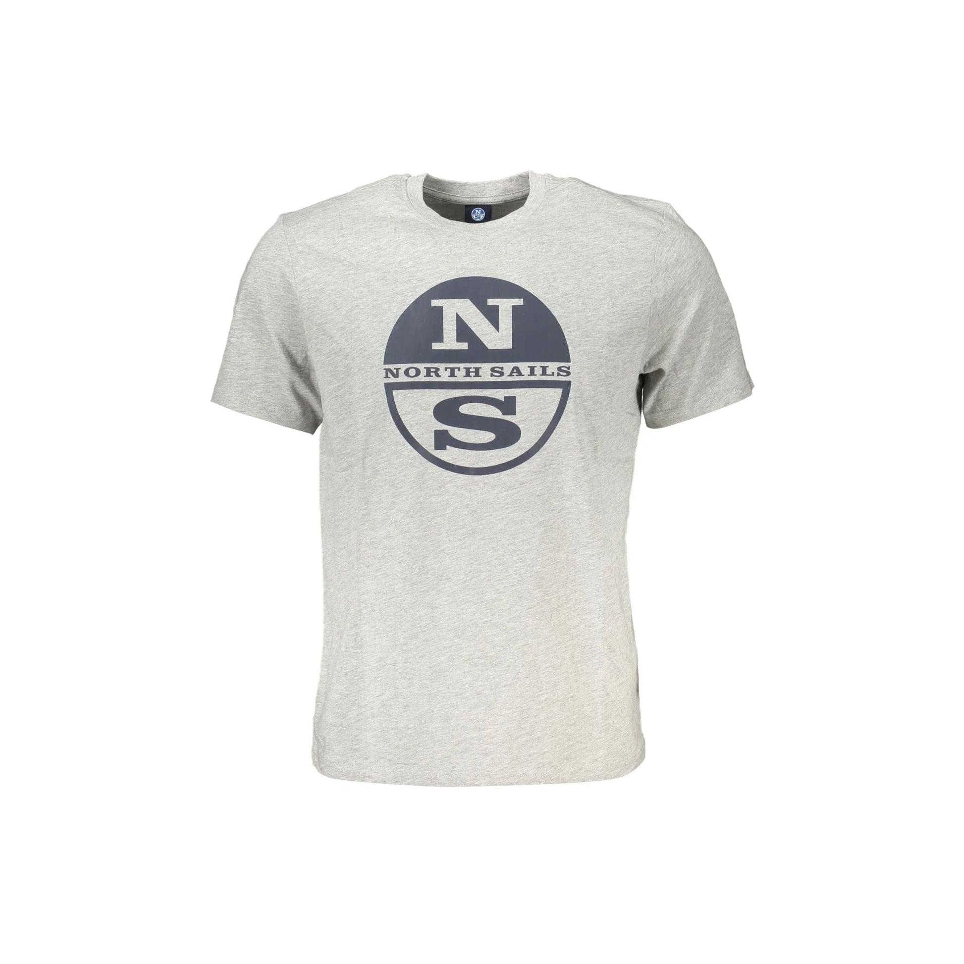 North Sails T-Shirt Maniche Corte Uomo Grigia Stampa Logo Grigio - foto prodotto