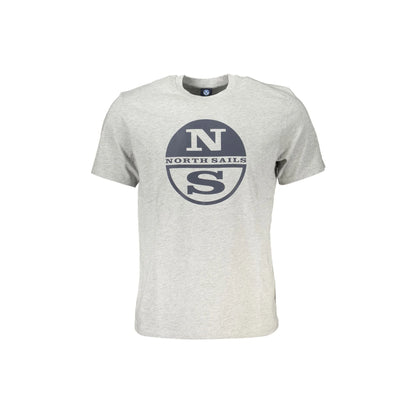 North Sails T-Shirt Maniche Corte Uomo Grigia Stampa Logo Grigio - foto prodotto