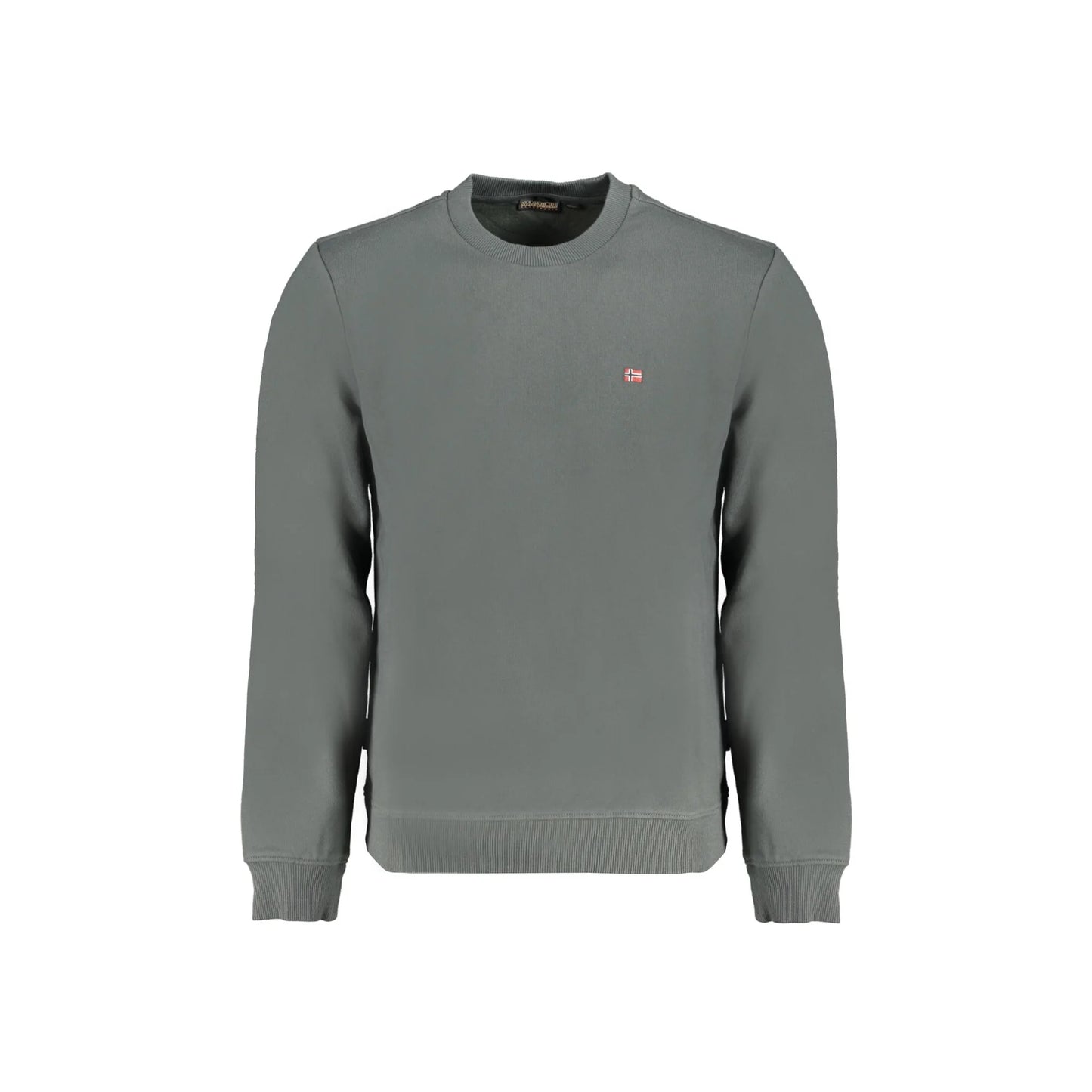Napapijri Felpa Uomo Verde Girocollo Regular Fit Logo Felpe - foto prodotto