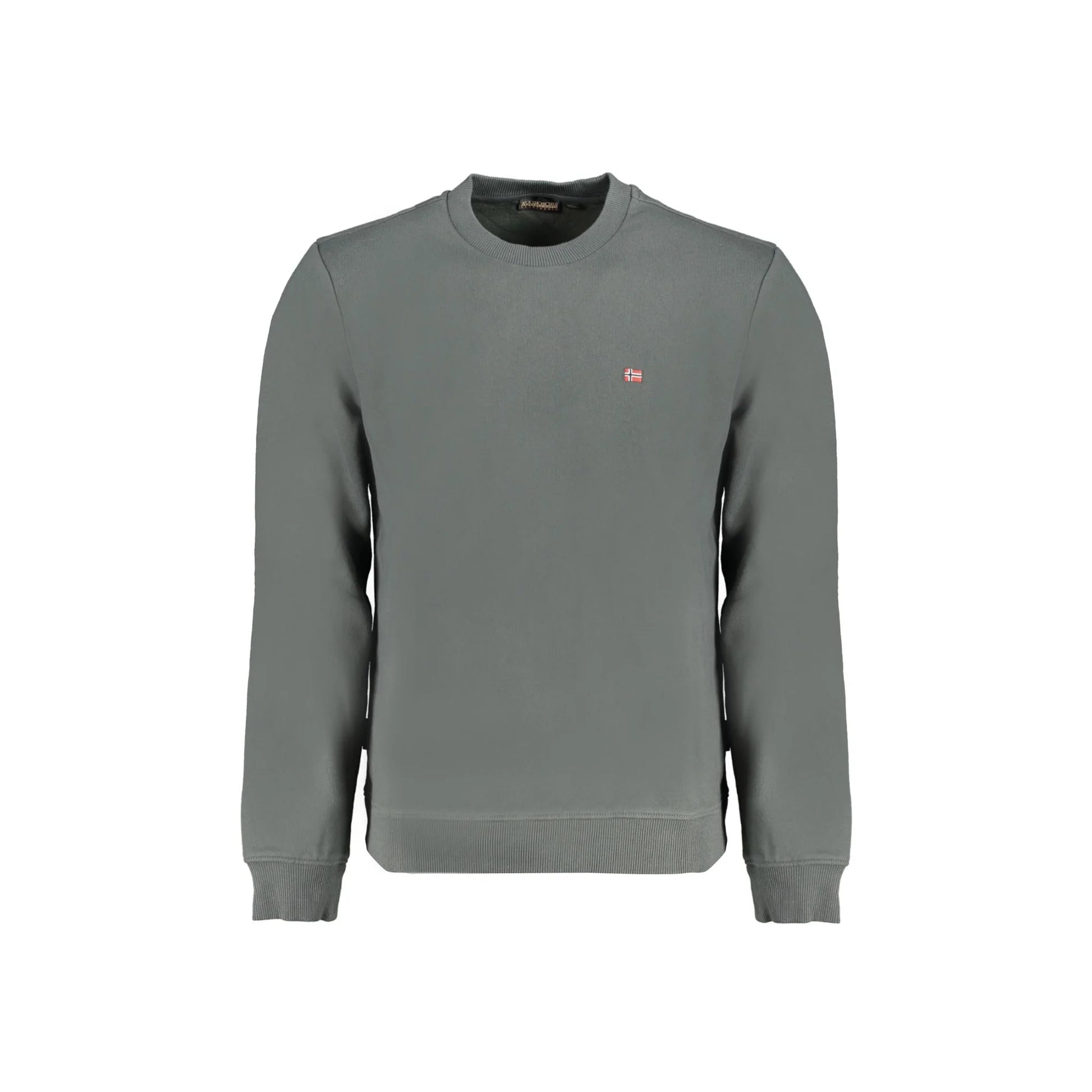 Napapijri Felpa Uomo Verde Girocollo Regular Fit Logo Felpe - foto prodotto