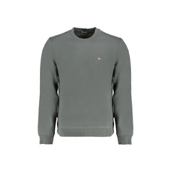 Napapijri Sudadera Hombre Verde Cuello Redondo Regular Fit Logo