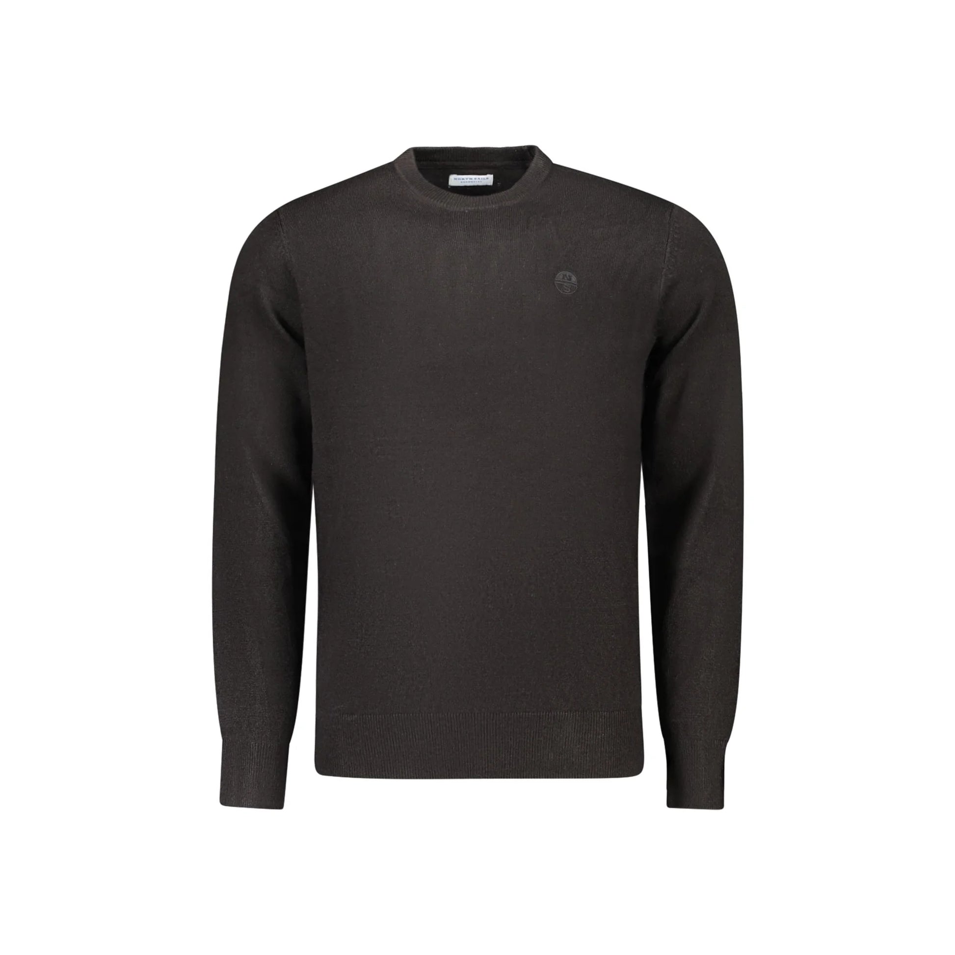 North Sails Maglia Uomo Nera Girocollo con Logo Maglie Nero - foto prodotto