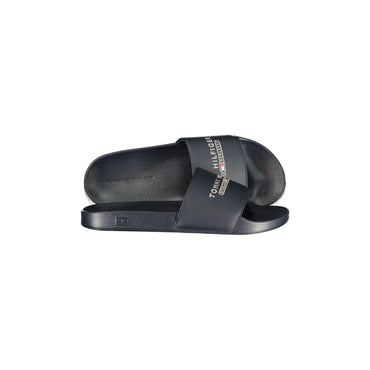Tommy Hilfiger Ciabatte Uomo Blu Ricamo Logo - vista 2
