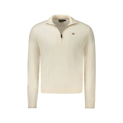 Napapijri Maglione Uomo Bianco Mezza Zip Maniche Lunghe Maglie - foto prodotto