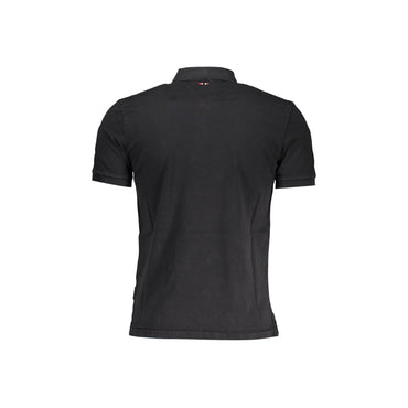 Napapijri Polo Maniche Corte Uomo Nera Stampa nero - vista 2