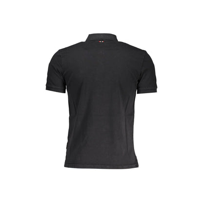 Napapijri Polo Maniche Corte Uomo Nera Stampa nero - vista 2