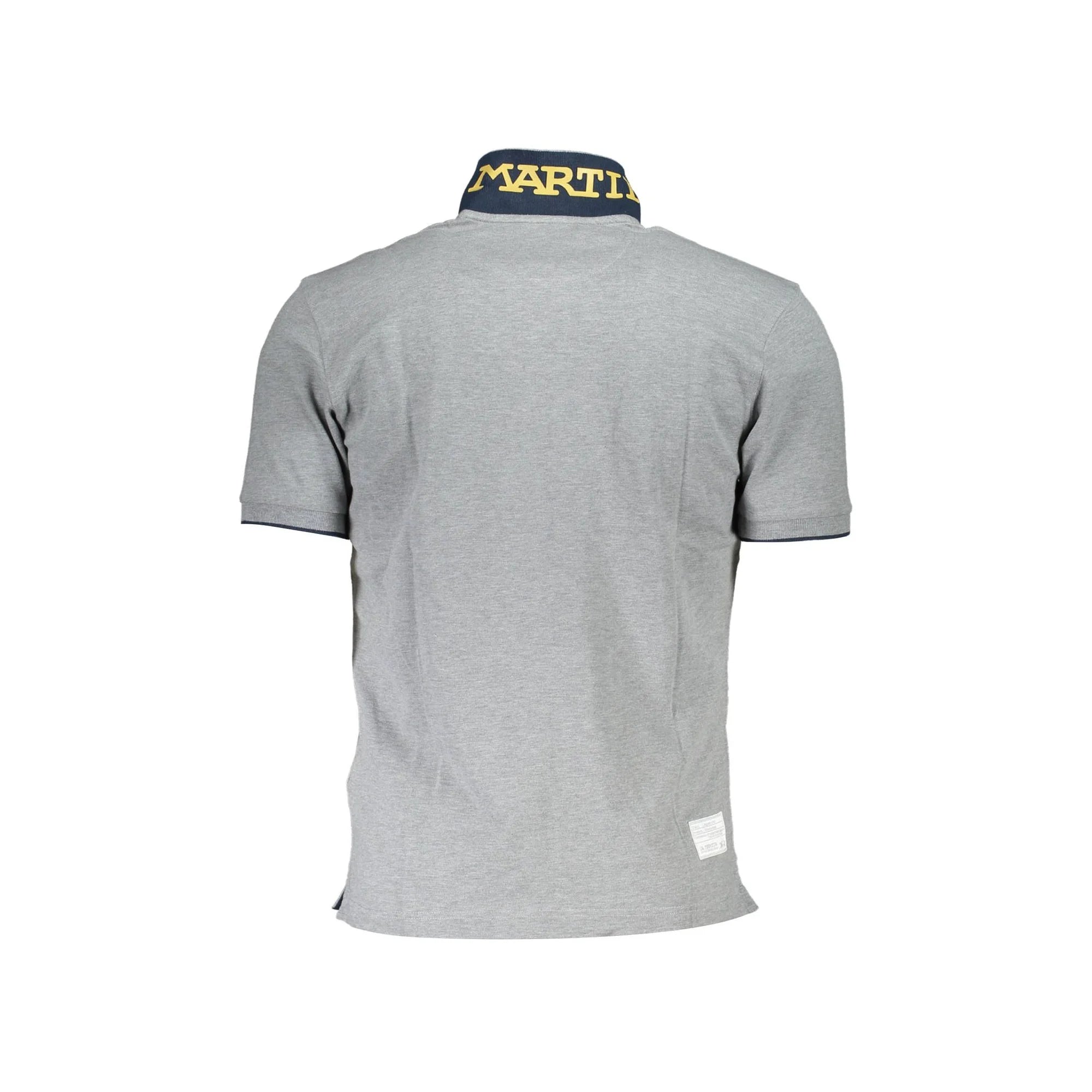 La Martina Polo Maniche Corte Uomo Grigia Ricamo grigio - vista 2