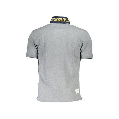 La Martina Polo Maniche Corte Uomo Grigia Ricamo grigio - vista 2