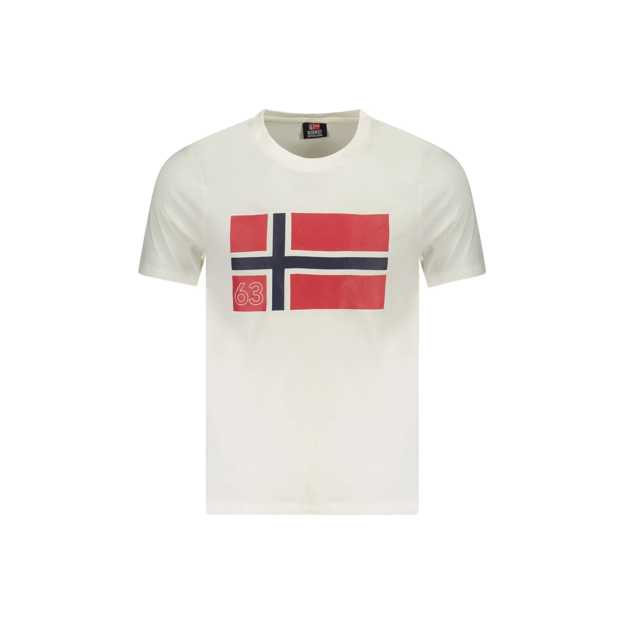 NORWAY 1963 T-SHIRT MANICHE CORTE UOMO BIANCO
