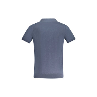 Guess Jeans Polo Maniche Corte Uomo Blu Ricamo Maglie - vista 2