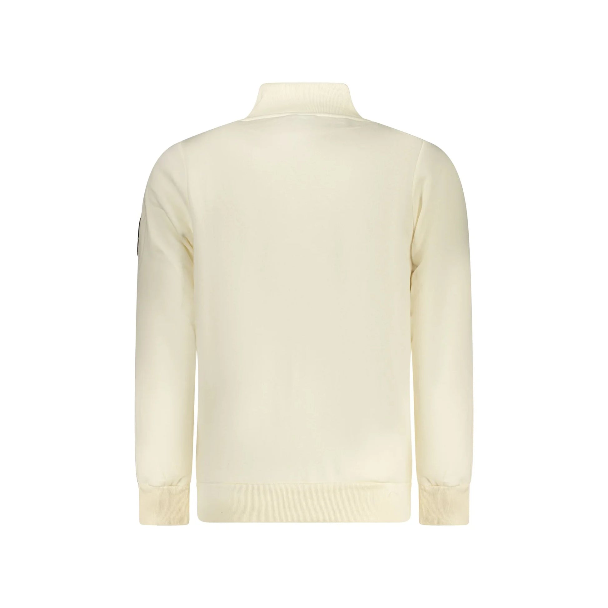 Norway 1963 Felpa Uomo Bianca con Zip Felpata Applicazione Logo Felpe bianco - vista 2