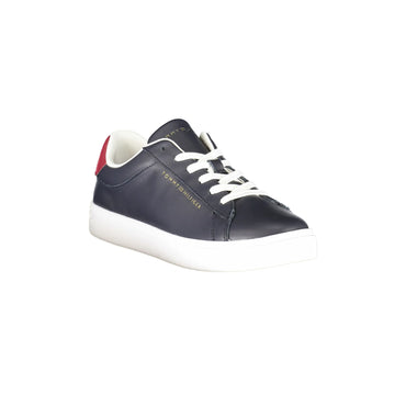 TOMMY HILFIGER Scarpe Sneakers Donna Blu con Dettagli a Contrasto - vista 2