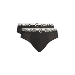 Trussardi Slip Hombre Negro Estampado Logo