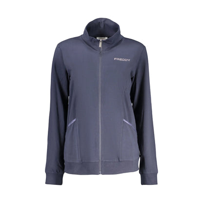 FREDDY FELPA CON ZIP DONNA BLU