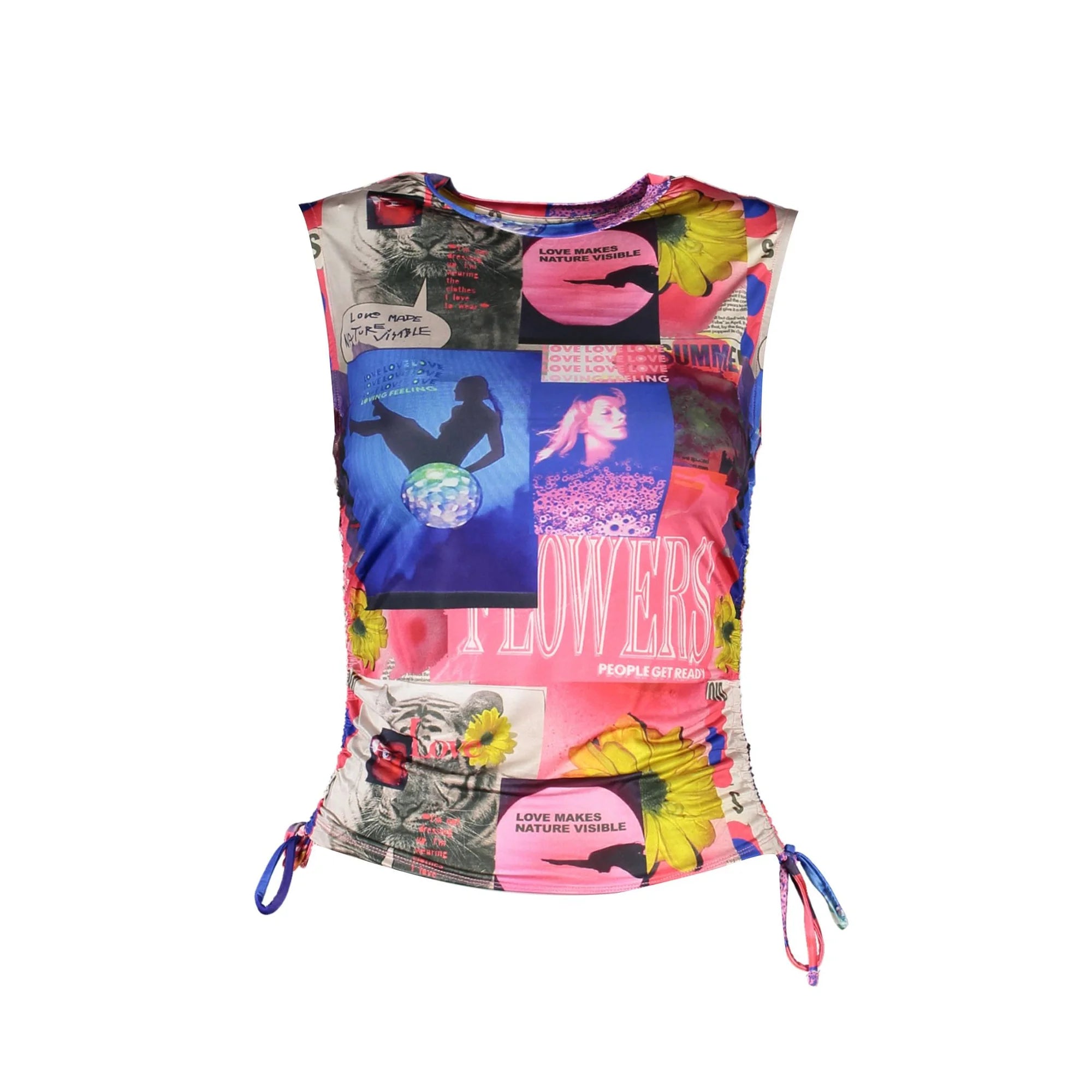 DESIGUAL CANOTTA DONNA BLU