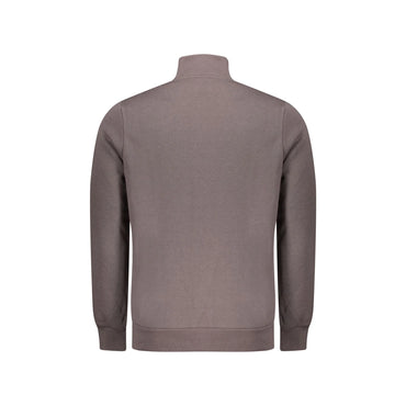 Norway 1963 Felpa Uomo Marrone con Zip Felpata Applicazione Logo Felpe - vista 2