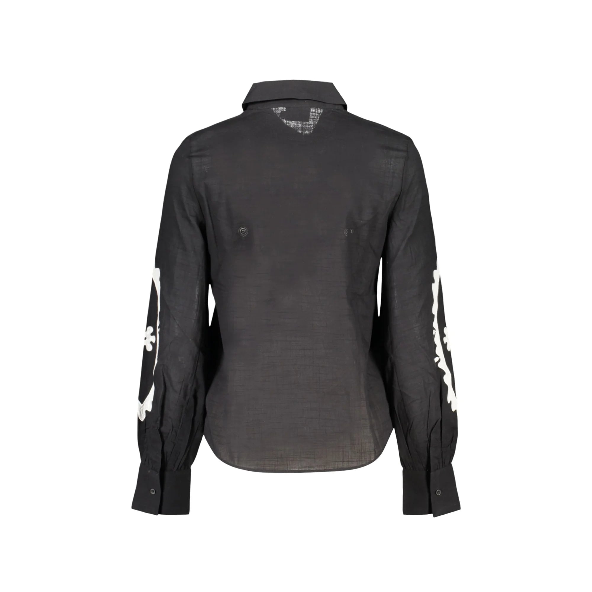 DESIGUAL CAMICIA MANICHE LUNGHE DONNA NERO