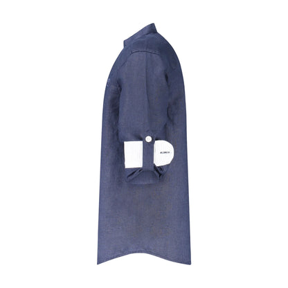 North Sails Camicia Maniche Lunghe Bambino Blu Ricamo Camicie - vista 3
