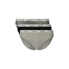 Calvin Klein Slip Donna Grigio Stampa Logo