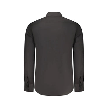 U.S. Grand Camicia Maniche Lunghe Uomo Nera Ricamo Camicie nero - vista 2