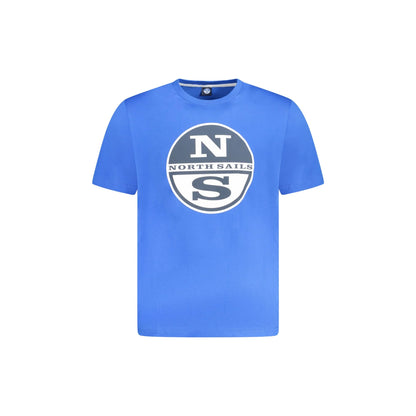 North Sails T-Shirt Maniche Corte Uomo Blu Stampa Logo - foto prodotto