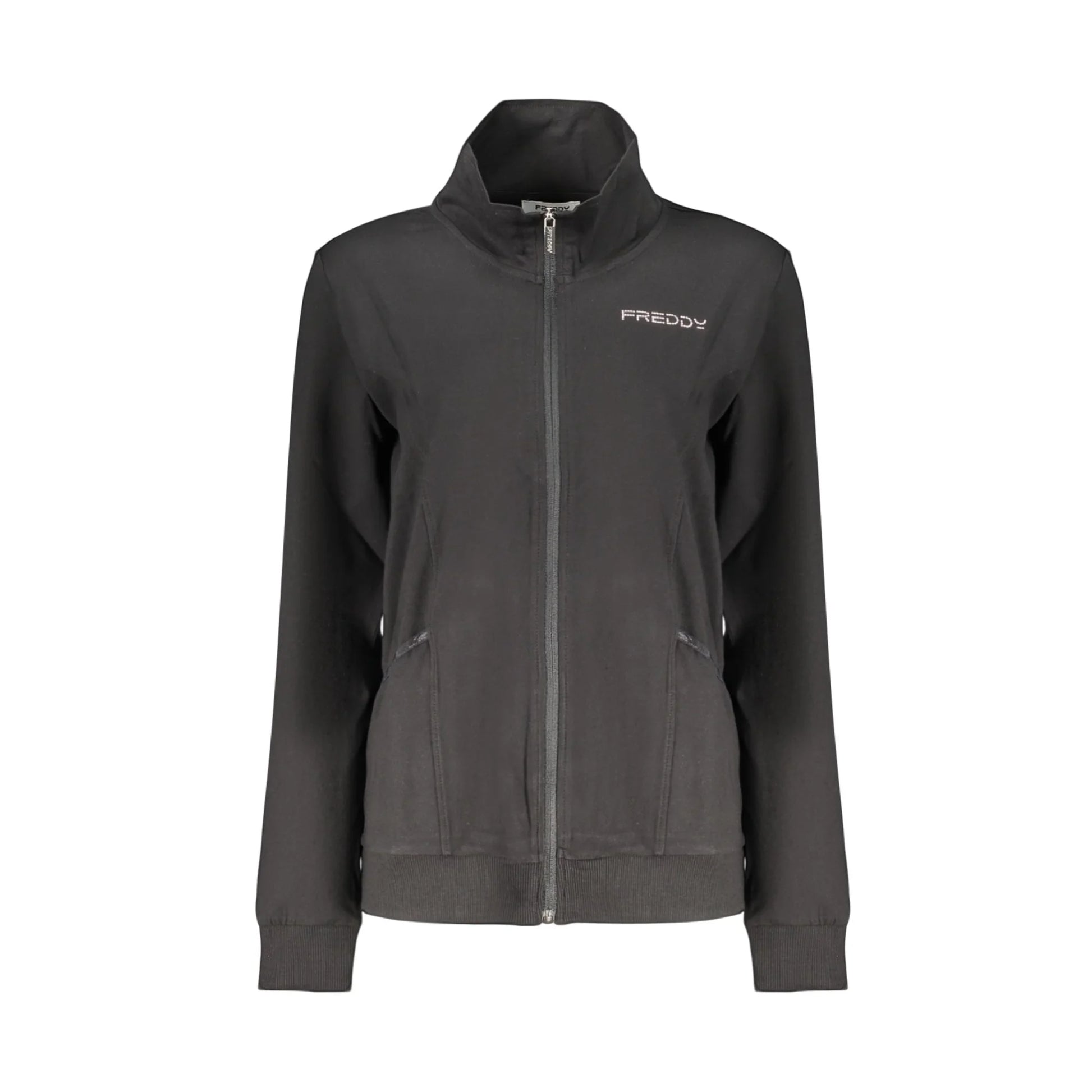 FREDDY FELPA CON ZIP DONNA NERO