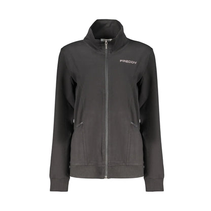 FREDDY FELPA CON ZIP DONNA NERO