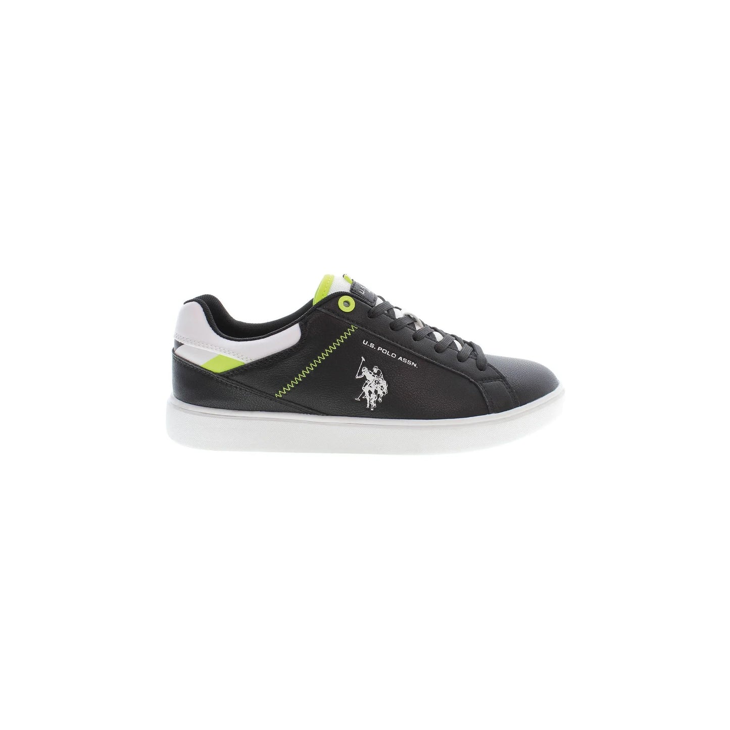 U.S. Polo Best Price Sneakers Uomo Nere Dettagli a Contrasto Nero - foto prodotto