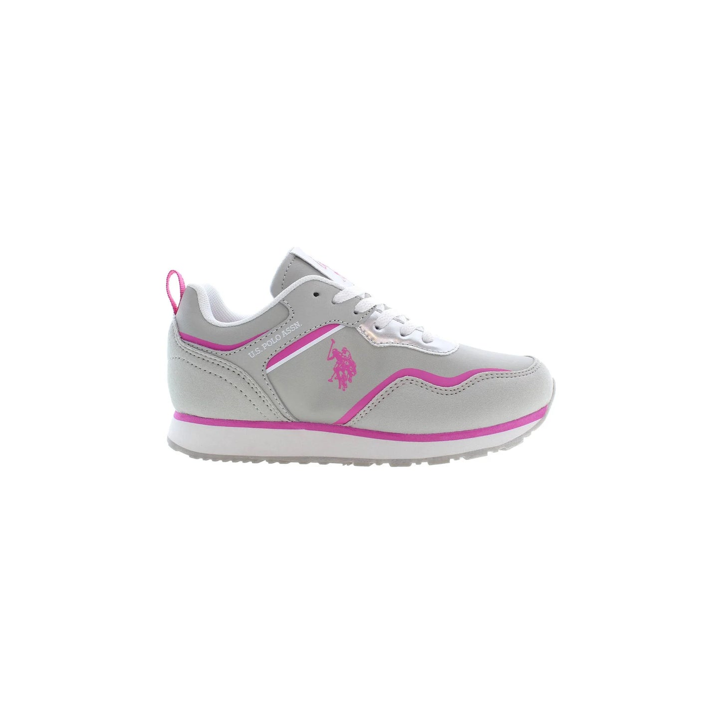 U.S. POLO BEST PRICE Scarpe Sneakers Bambina Grigie con Dettagli a Contrasto bambino Grigio - foto prodotto