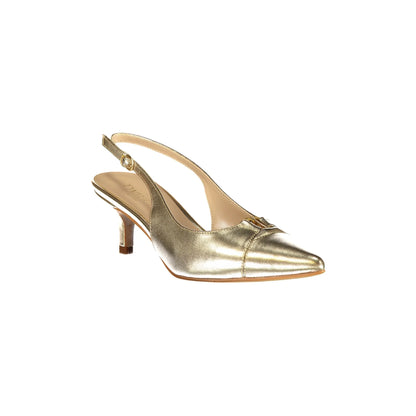 Twinset Sandali Donna Oro Tacco 3 cm Logo - vista 2