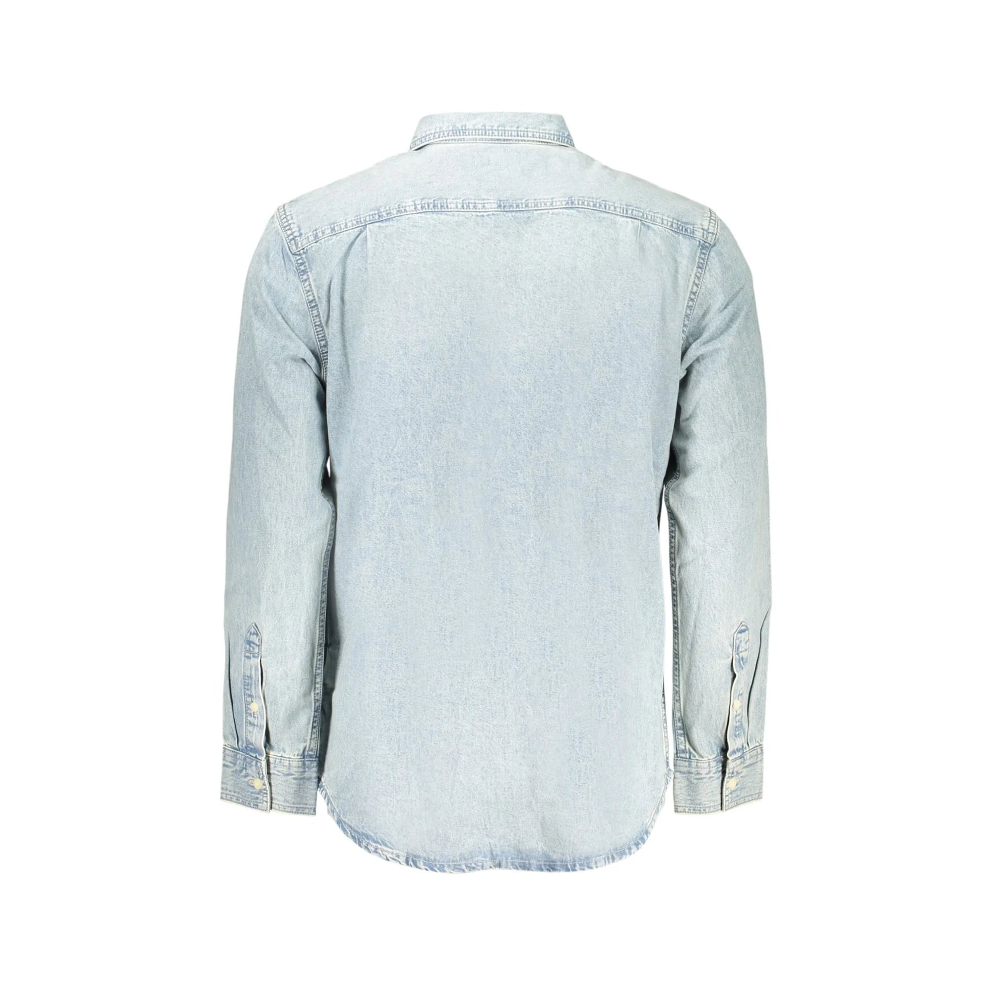 CALVIN KLEIN CAMICIA MANICHE LUNGHE UOMO AZZURRO