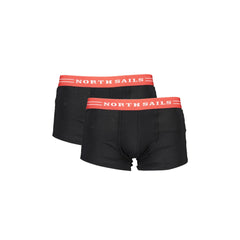 North Sails Boxer Hombre Negro Elástico a Contraste