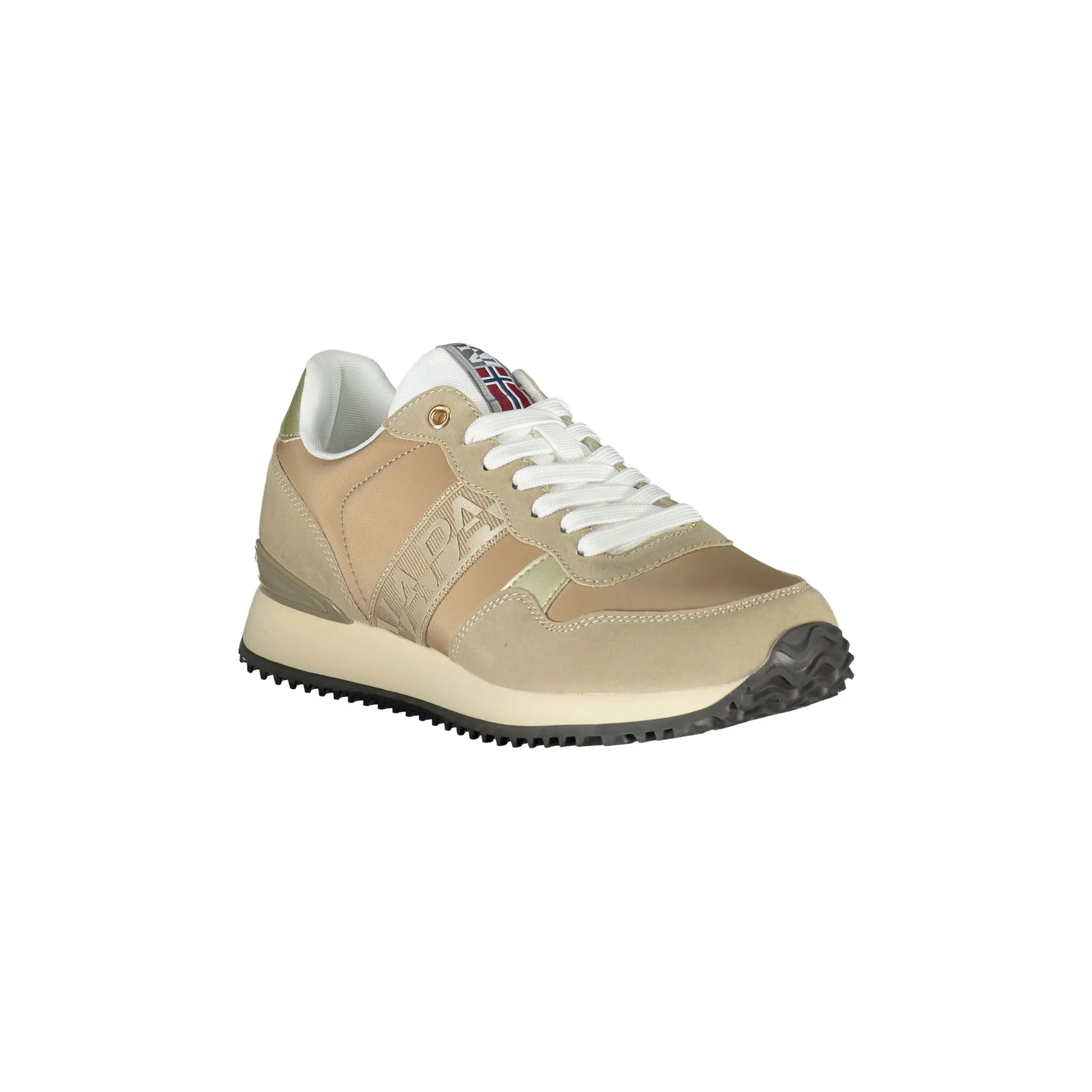 Napapijri Shoes Sneakers Donna Beige Stampa Logo - vista 2
