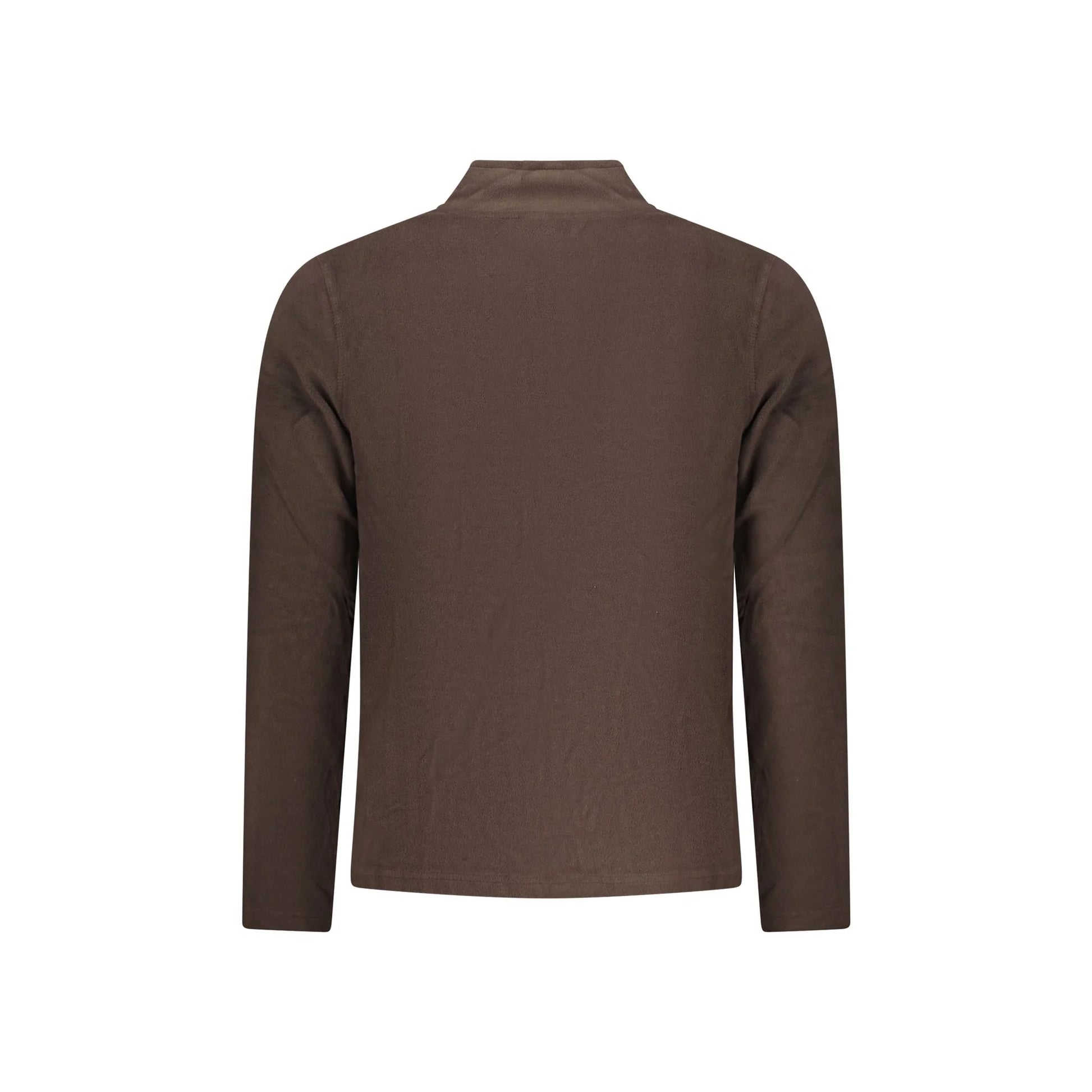 U.S. Grand Felpa Uomo Marrone Zip Pile Ricamo Logo Felpe - vista 2