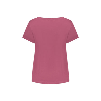 Freddy T-Shirt Maniche Corte Donna Viola Applicazione Strass - vista 2