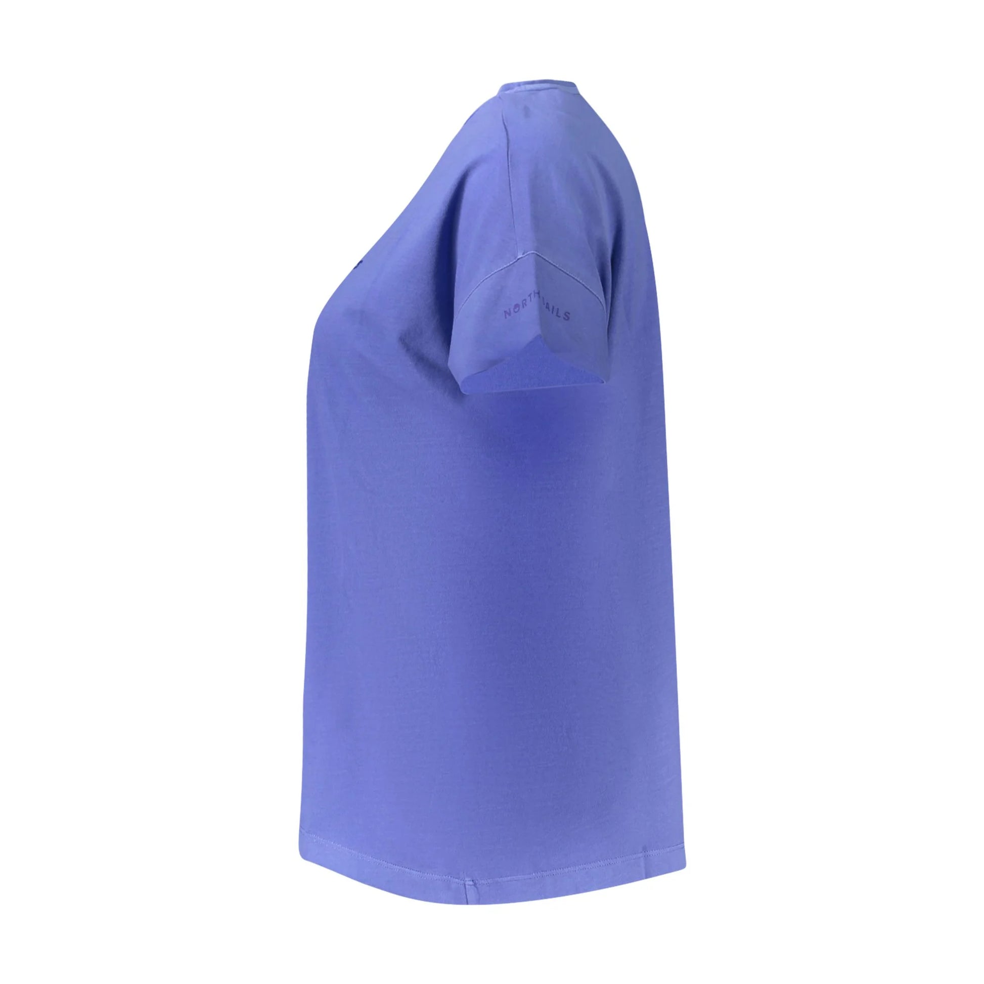 North Sails T-Shirt Maniche Corte Donna Blu Stampa in Rilievo - vista 3