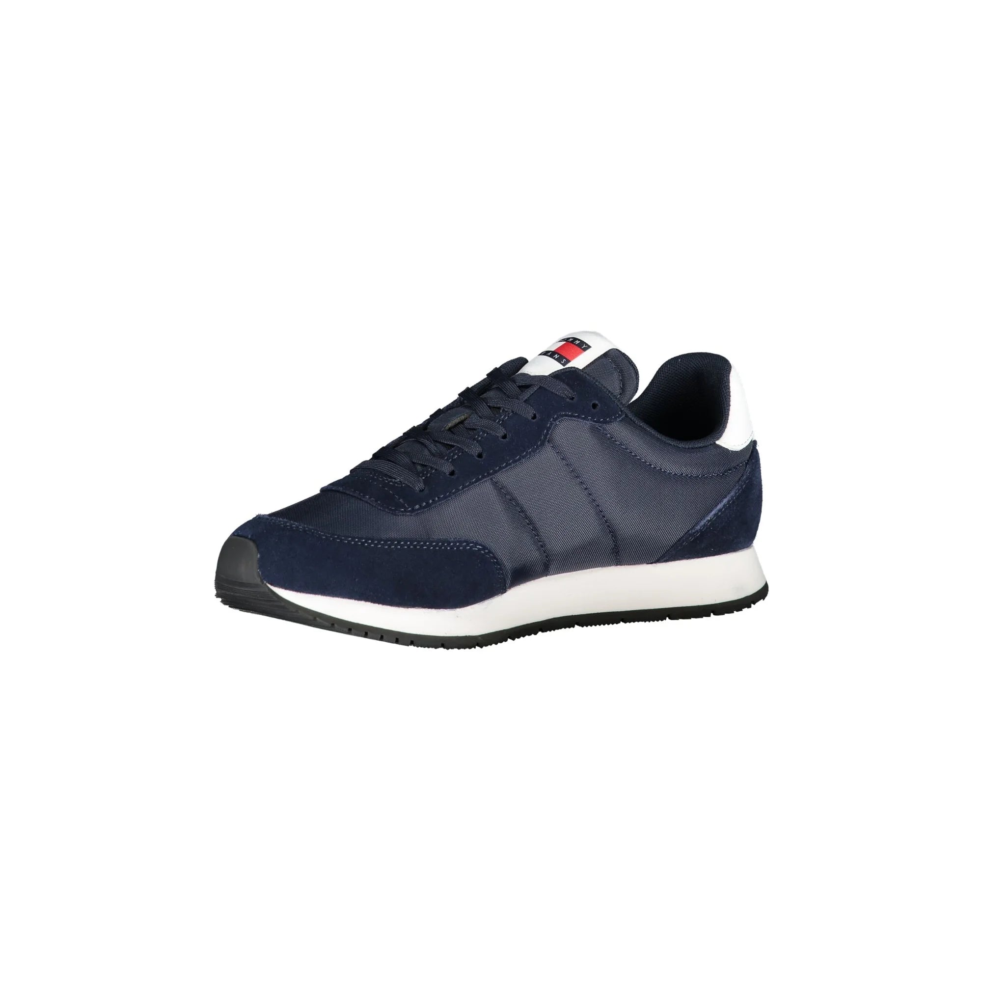 TOMMY HILFIGER Scarpe Sneakers Uomo Blu con Lacci e Logo - vista 3