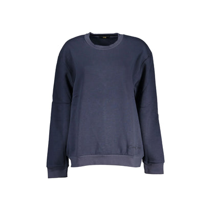 Cavalli Class Felpa Donna Blu Girocollo con Logo Ricamato Felpe - foto prodotto