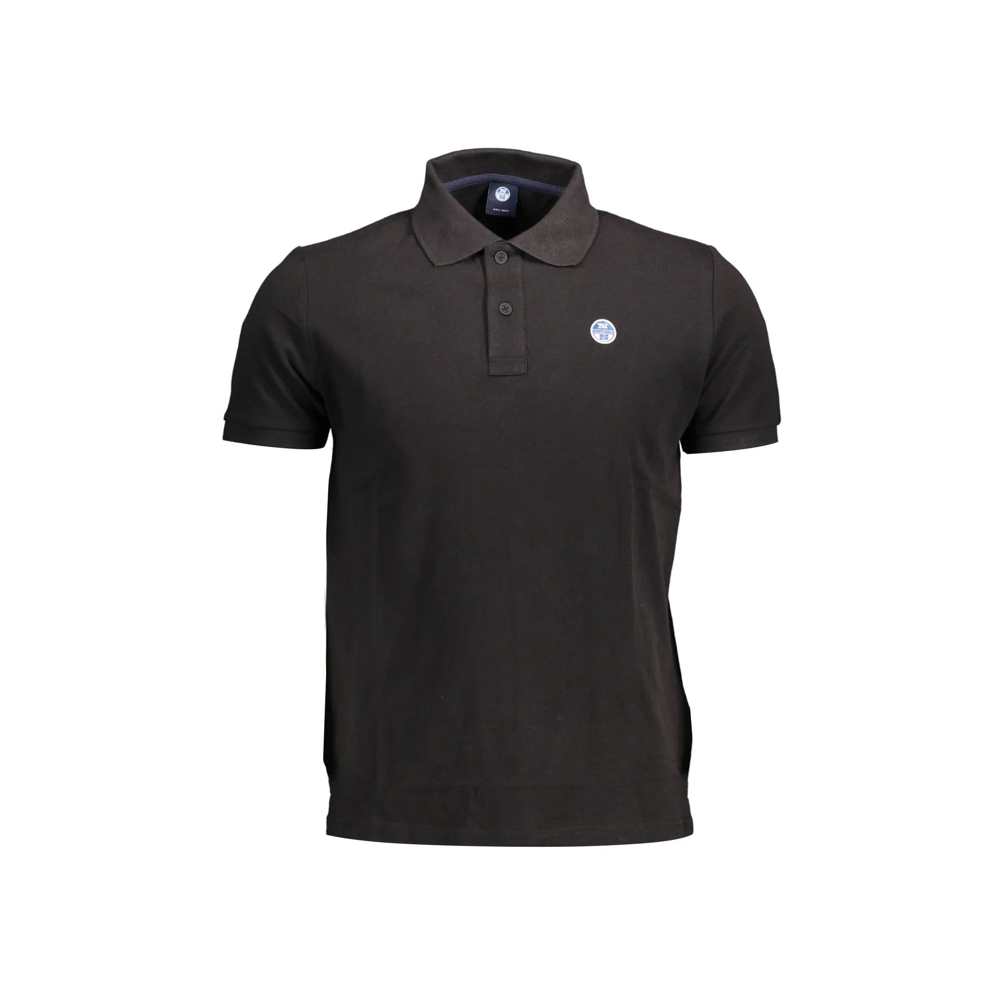 North Sails Polo Maniche Corte Uomo Nera Logo Nero - foto prodotto