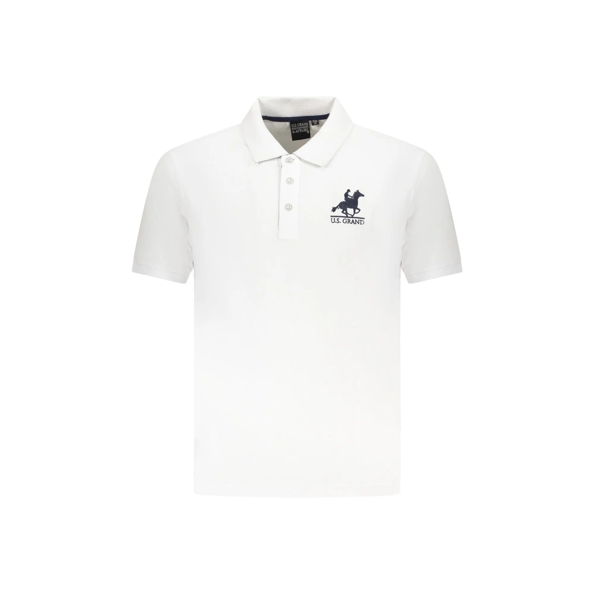 U.S. GRAND POLO POLO MANICHE CORTE UOMO BIANCO