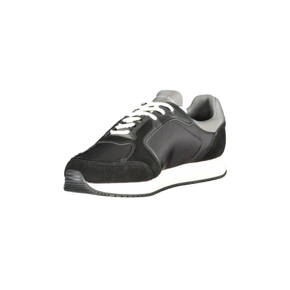 CALVIN KLEIN Sneakers Uomo Nere con Dettagli Grigi e Bianchi nero - vista 3